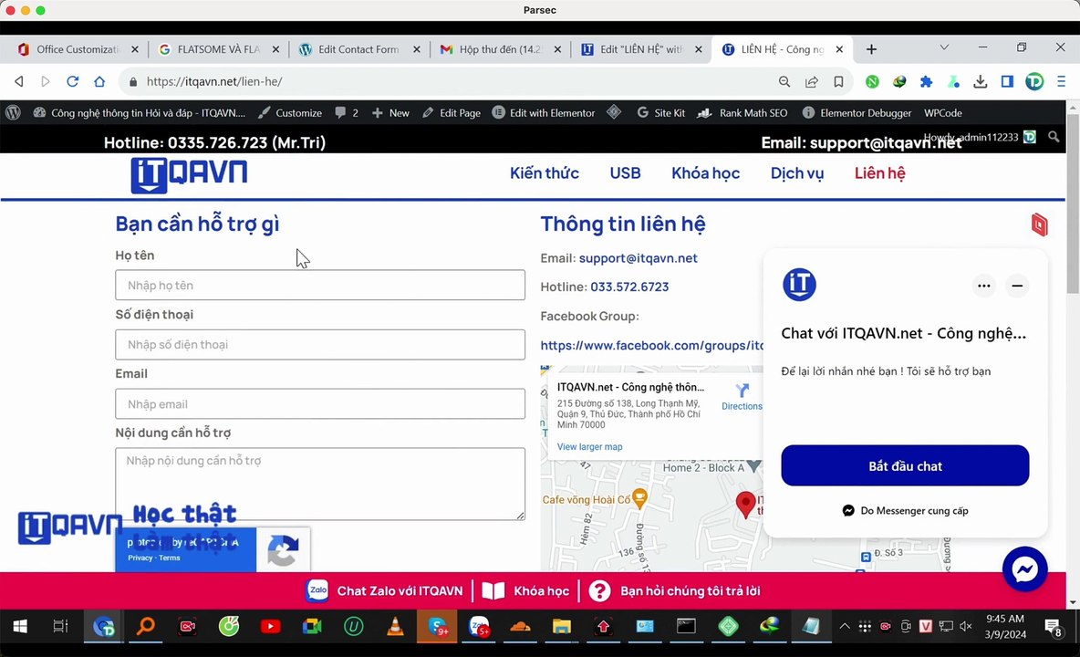 How to Create Contact Us Page in Wordpress with Elementor -  ITQAVN.NET