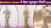Sara Ali khan looks Stunning in Backless Gown as She Attended FEF India Fashion Awards 2024, VIDEO