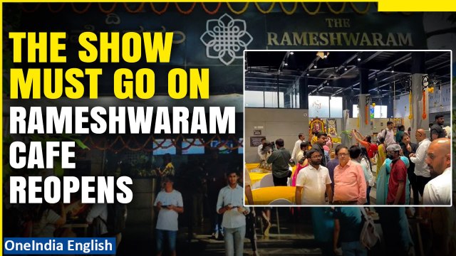 Bengaluru Rameshwaram Cafe Blast: Cafe reopens 8 days after blast amid high security | Oneindia News