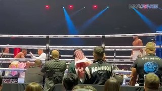 Anthony Joshua BRUTALLY KOs Francis Ngannou in Boxing Match  Ringside Footage  Amazing