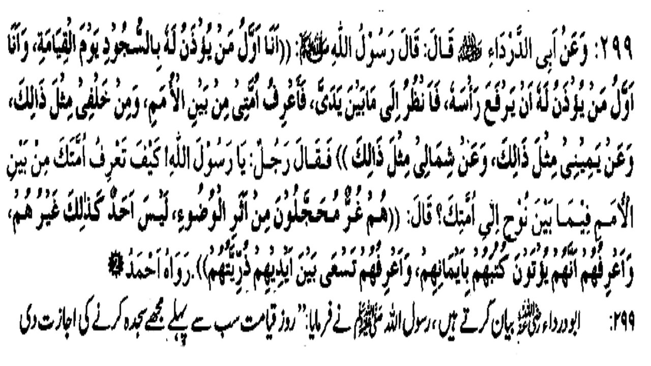 HOW WILL MUHAMMAD (S.A.W) RECOGNIZE HIS UMMAH? (299)