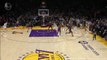 Dinwiddie seals Lakers win with game-saving block on Lillard