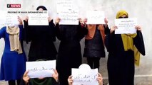 Journée internationale des droits des femmes : des afghanes manifestent contre la répression des autorités talibanes