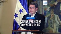 Former Honduran President convicted in US of conspiring with drug traffickers