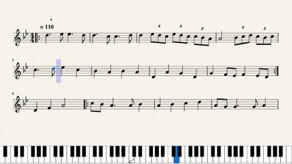 النوتة الموسيقية ,,,,المقطع الثالث ,,,من رائعة ام كلثوم,,, حيرت قلبى معاك,,,تدوين ماهر الغمرى