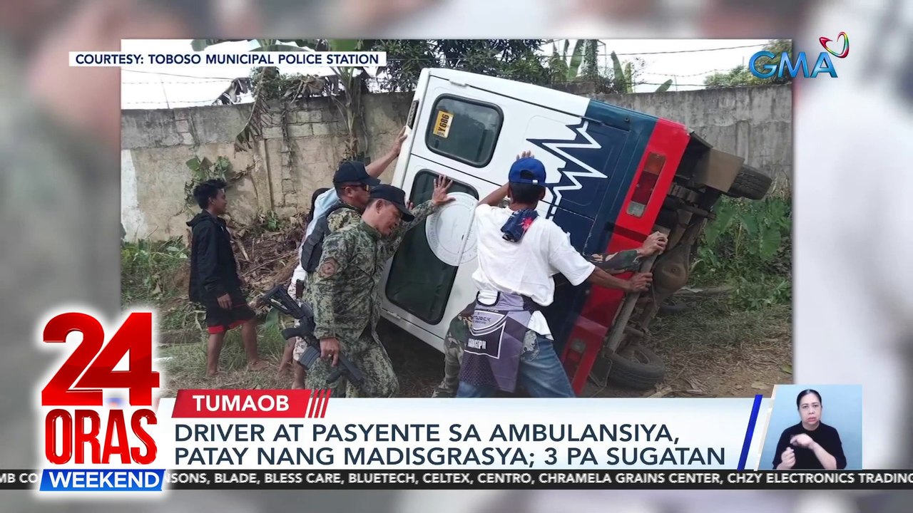 3 sakay ng kolong-kolong patay nang matabunan ng buhangin sa nadisgrasyang truck; driver at pasyente sa ambulansiya patay nang madisgrasya | 24 Oras Weekend