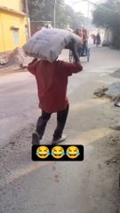 Funny cement throwing up video