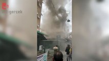 Beşiktaş'ta ahşap binada çıkan yangın söndürüldü