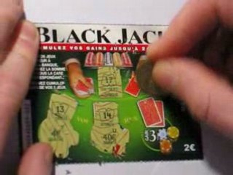 Grattage Black Jack