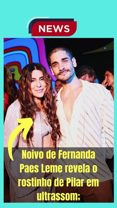 Noivo de Fernanda Paes Leme revela o rostinho de Pilar em ultrassom;