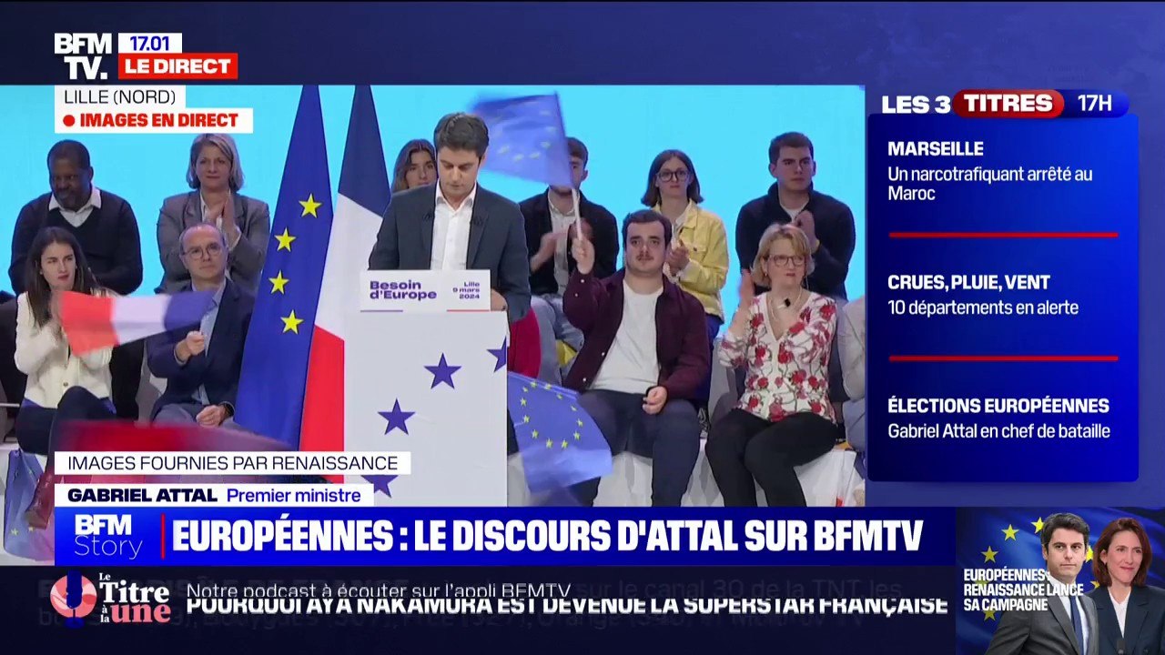 Gabriel Attal: "Nous sommes les seuls vrais défenseurs de l'Europe dans le paysage politique français"