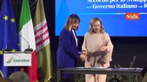 Meloni e Tesei firmano accordi coesione Governo-Umbria