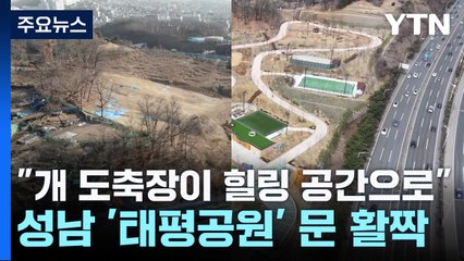 "개 도축장이 힐링 공간으로"...성남 '태평공원' 문 활짝 / YTN