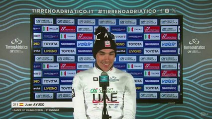 Tirreno-Adriatico 2024 - Juan Ayuso : "I think I'm the first human today, but chapeau Jonas ! "