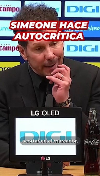Simeone, autocrítico tras la derrota