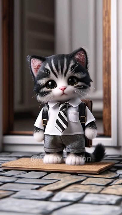 When_kitty_goes_to_school_#shorts_#cat_#funny_#cute_#kitten(480p)