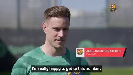 Download Video: Ter Stegen overjoyed after reaching Barcelona milestone