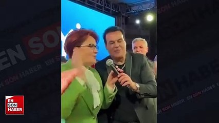 Meral Akşener, Hakan Peker’le birlikte 'Bir efsane' şarkısını söyledi