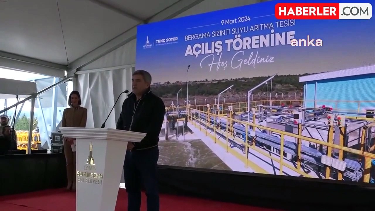 İzmir Büyükşehir Belediyesi, Bergama Sızıntı Suyu Arıtma Tesisi'ni Hizmete Açtı