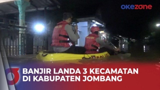 Akibat Hujan Deras, Ratusan Rumah di 3 Kecamatan Kabupaten Jombang Terendam Banjir