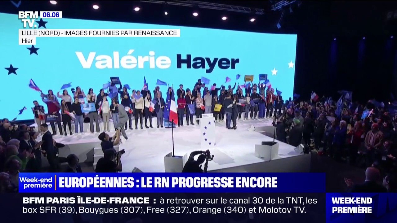 Élections européennes:  le Rassemblement national crédité de 29,5% d'intention de vote, Renaissance de 17% selon un sondage Elabe