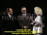 I Numeri Uno - Mario Salinelli. Premiazione intervista Ennio Morricone  Franco Nero. Teleregione '83