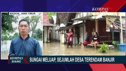 Update Kondisi Banjir yang Terjang Sejumlah Desa di Madiun