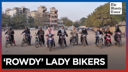 Pakistan's women 'Rowdy Riders' take on traffic and tradition