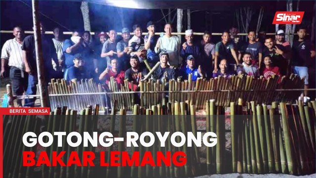 Anak muda gotong-royong bakar 200 lemang sambut Ramadan