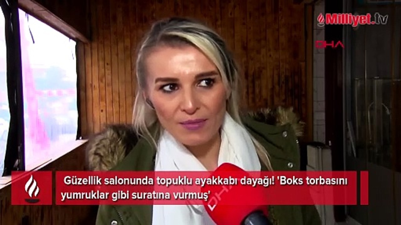 Güzellik salonunda topuklu ayakkabı dayağı! 'Boks torbasını yumruklar gibi suratına vurmuş'