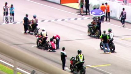 Surya Narayana 9 Renaldo Surojo IND. 1st Place  Pirelli Superbike 250cc Open. Round 4 Race 1 (2017)