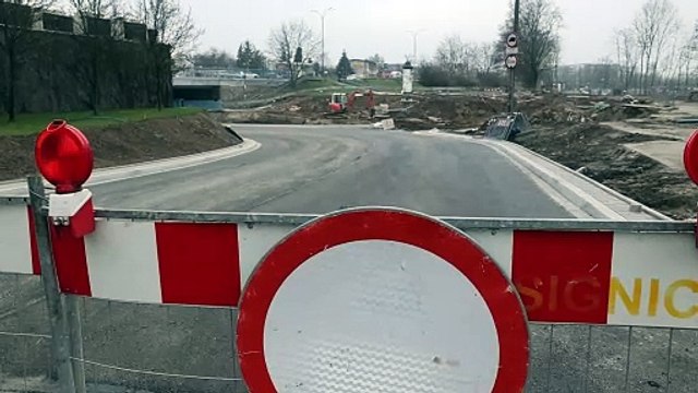 Kraków - trwa remont i przebudowa ul Barskiej