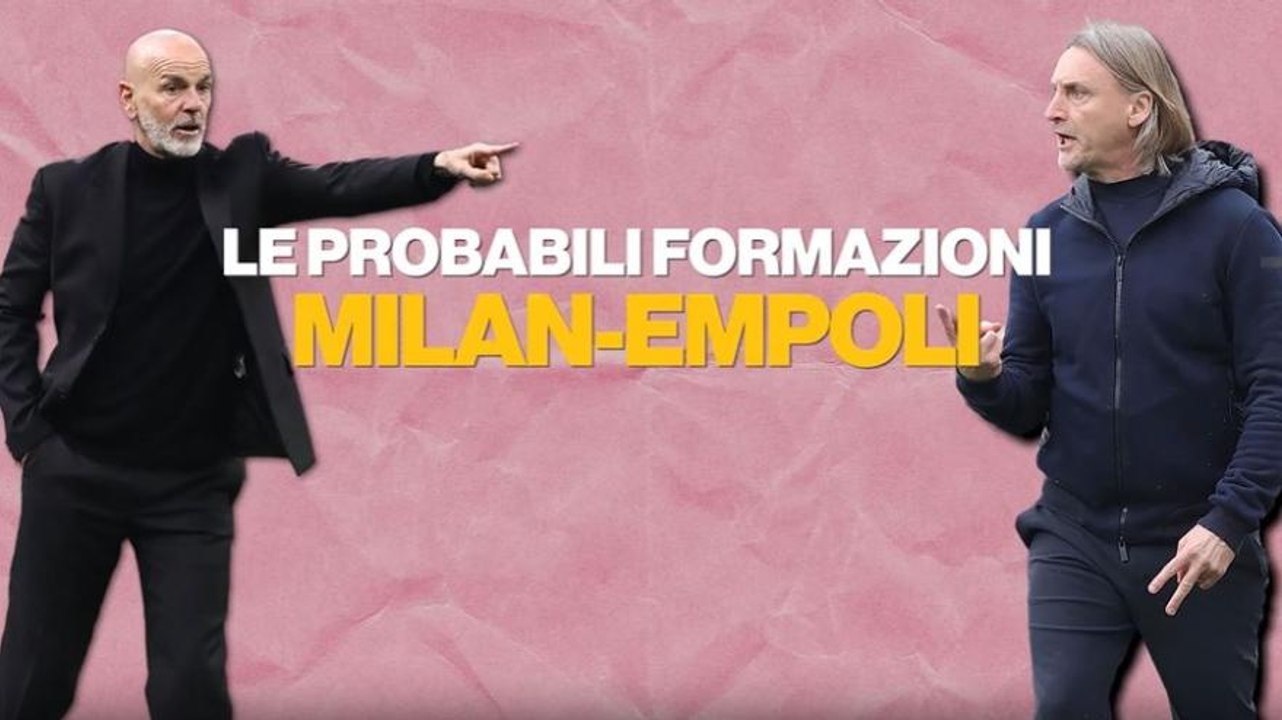 Milan-Empoli, le probabili formazioni di Pioli e Nicola
