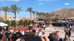 محافظ جنوب سيناء يشهد رفع العلم المصري احتفالا بأعياد إسترداد طابا