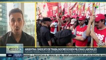 Asociación de Trabajadores de Argentina exigen mejoras laborales