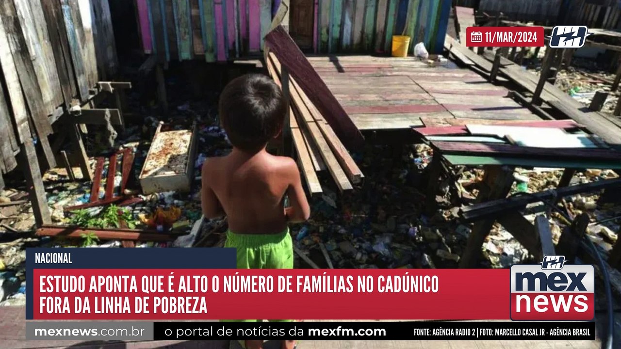 Estudo aponta que é alto o número de famílias no CadÚnico fora da linha de pobreza