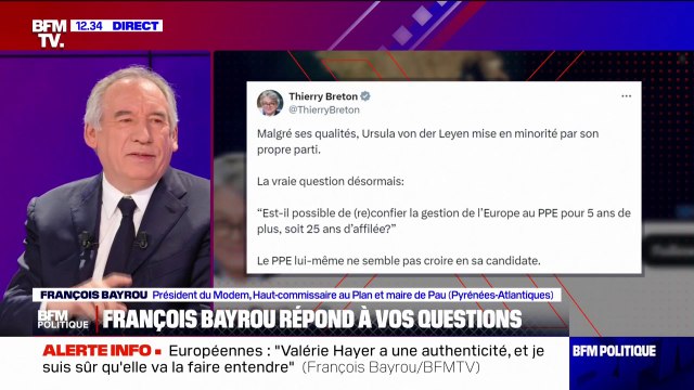 Europe: Est-ce que vous soutenez la candidature de Von der Leyen à la Commission européenne? Ou êtes-vous d'accord avec Thierry Breton?