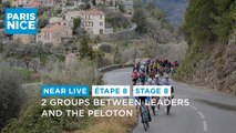 2 groups between Campenaerts and the peloton - Stage 8 - Paris-Nice 2024