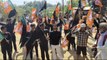 केंद्रीय मंत्री गिरिराज सिंह के काफ़िले को दिखाया काला झंडा