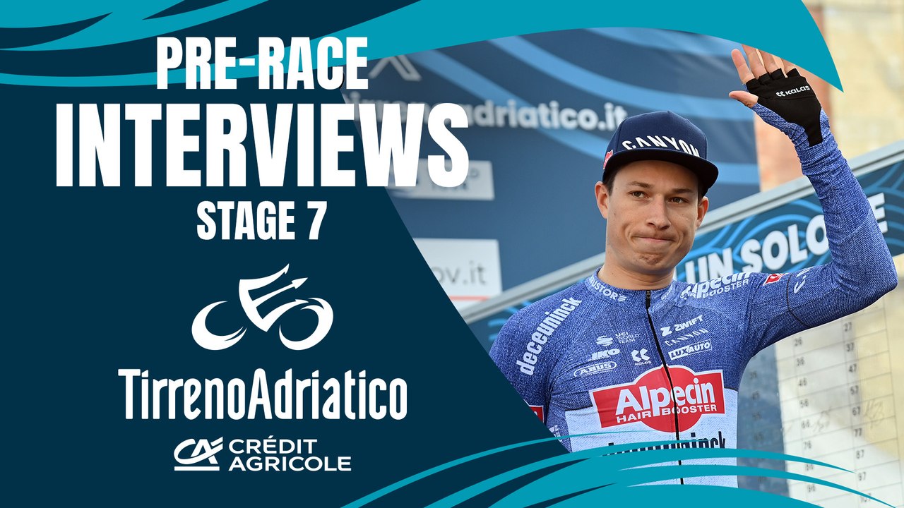 Tirreno Adriatico 2024 Stage 7 prerace interviews Video Dailymotion