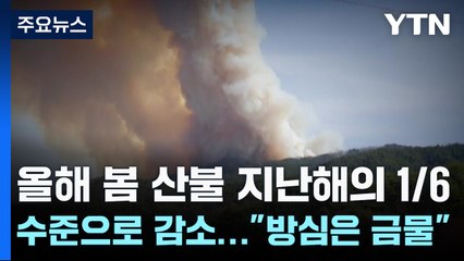 올해 봄 산불 지난해의 1/6 수준으로 감소..."방심은 금물" / YTN