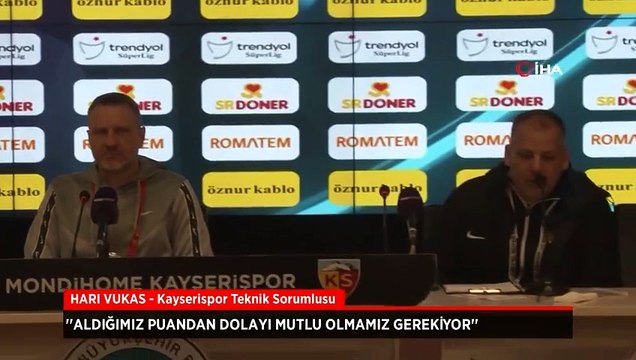 Hari Vukas: Aldığımız puandan dolayı mutlu olmamız gerekiyor