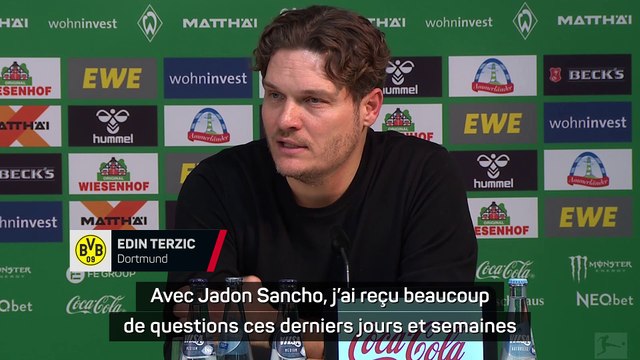 Terzic : Sancho n'est pas encore à 100 %, mais nous allons l'y amener