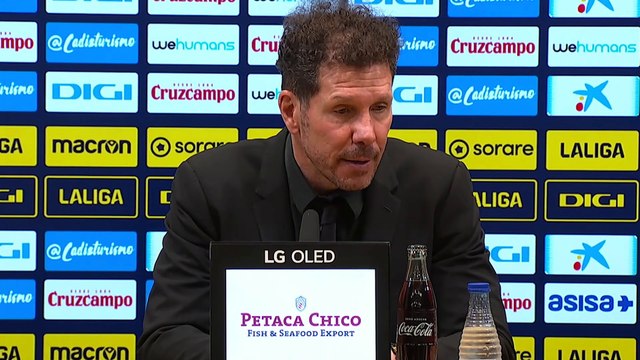 Simeone : Nous devons accepter les critiques qui seront évidemment justes