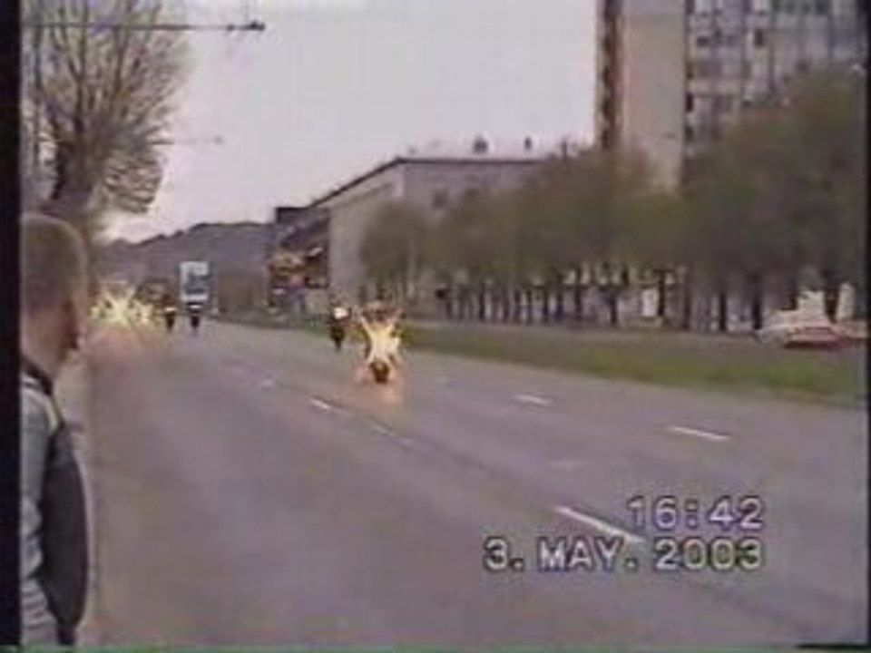 Honda Cbr 929 Vs Police Auto Crash