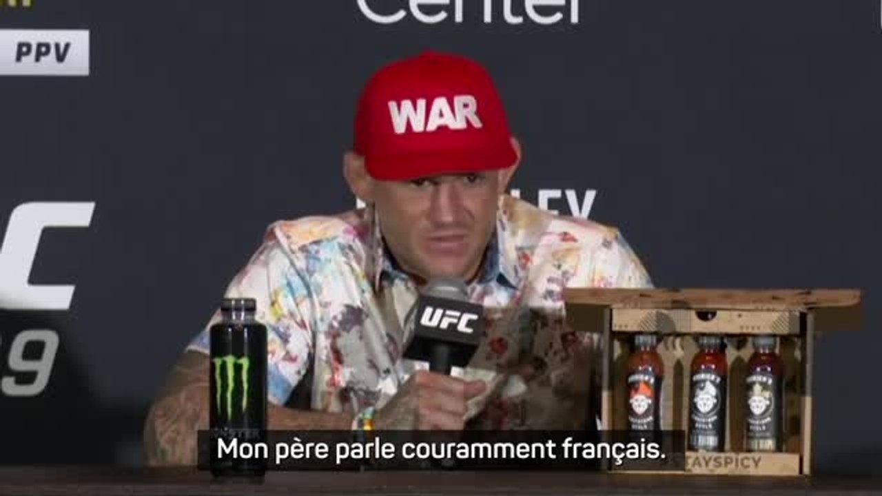 UFC 299 - Poirier sur ses origines : "Mon père parle couramment français"