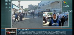 Fuerzas israelíes masacraron campamentos de refugiados en Gaza