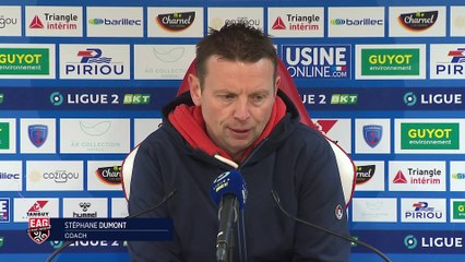 US Concarneau - EAG (2-3) : la réaction de Stéphane Dumont