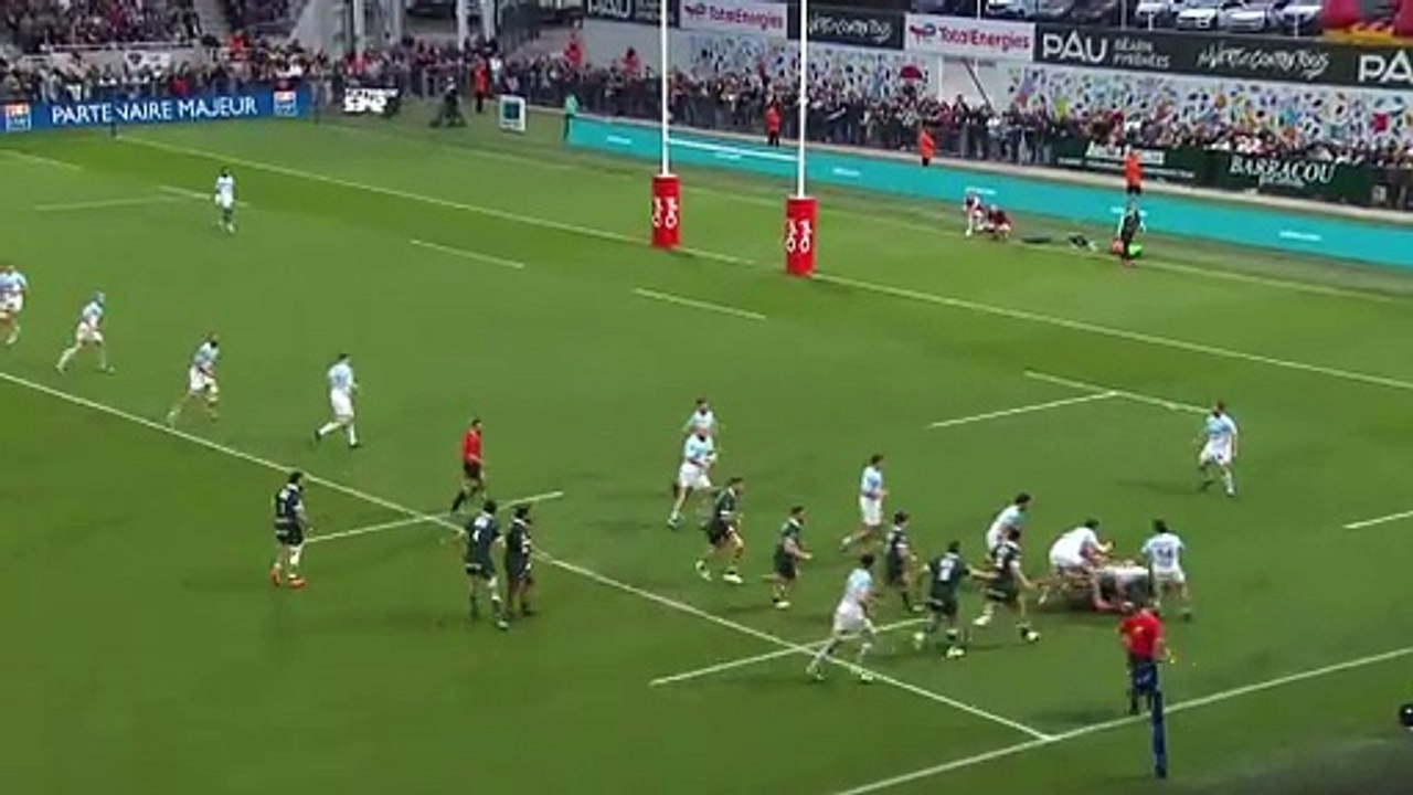 TOP 14 - Essai de Samuel EZEALA 2 (SP) - Section Paloise - Aviron Bayonnais