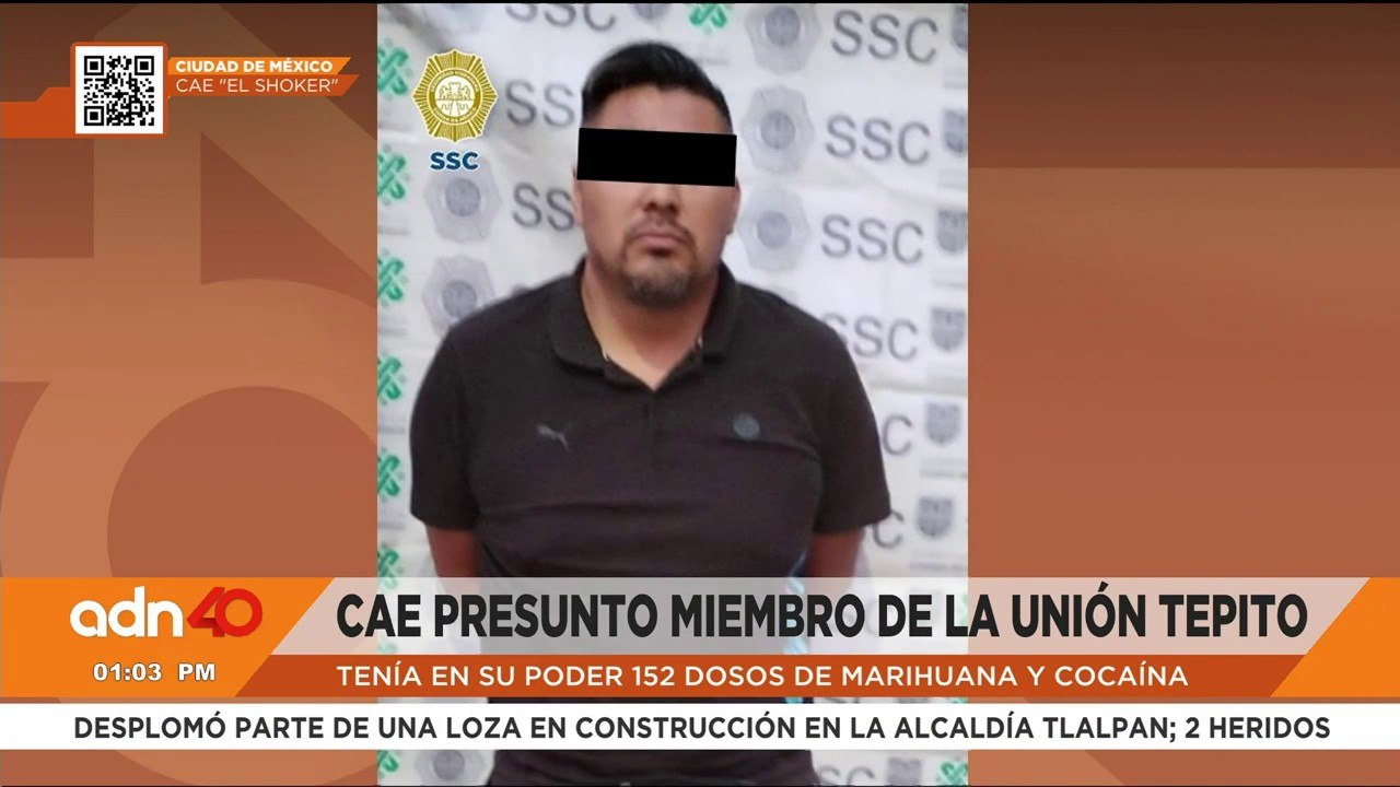 Cae el Shoker, presunto miembro de la Unión Tepito